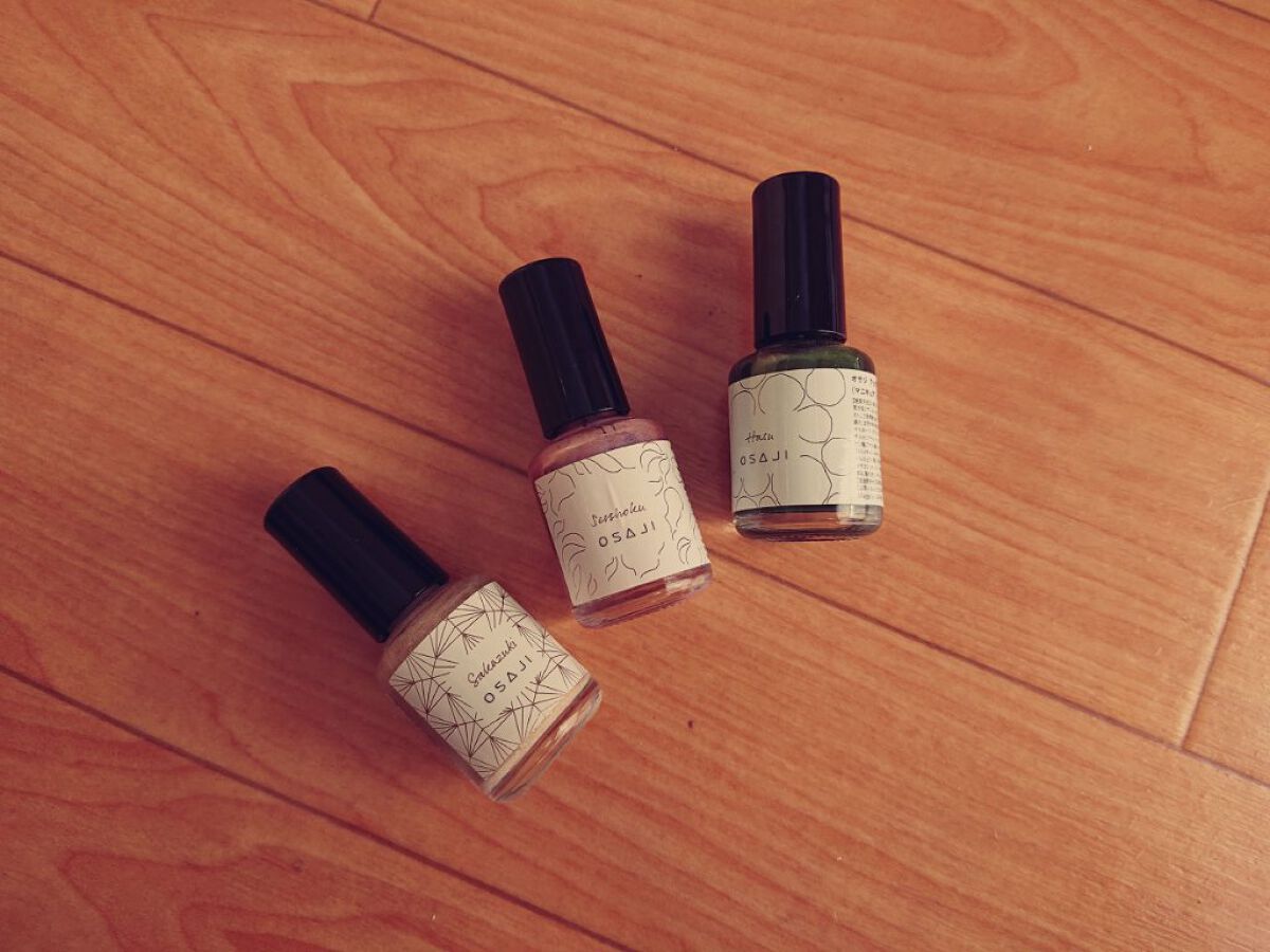 オサジ アップリフト ネイルカラー N01 Hasu〈蓮〉　/OSAJI/マニキュアを使ったクチコミ（2枚目）