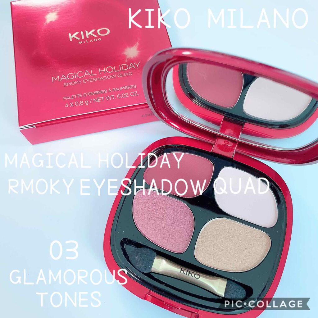 MAGICAL HOLIDAY SMOKY EYESHADOW QUAD/KIKO/アイシャドウパレットを使ったクチコミ（1枚目）