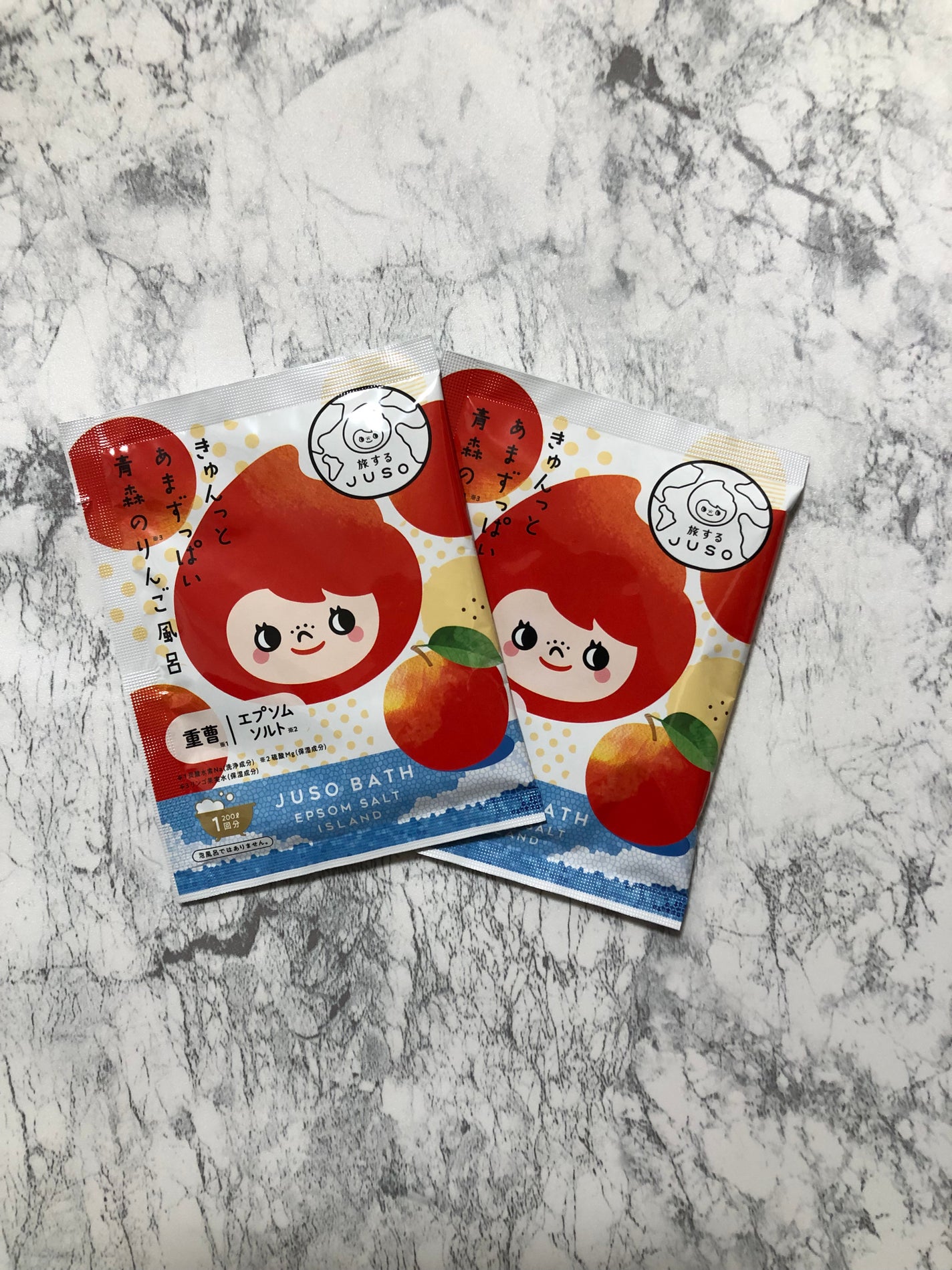 JUSO BATH POWDER/旅するJUSO/炭酸系入浴剤を使ったクチコミ(1枚目)