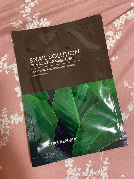 スネイルソルーション スキンブースターマスク/ネイチャーリパブリック/シートマスク・パックを使ったクチコミ(1枚目)