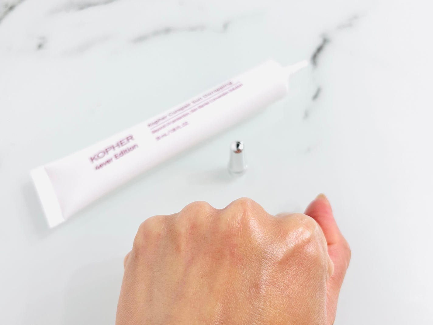 キュリペアサンドラッピング/KOPHER/日焼け止めクリームを使ったクチコミ(3枚目)