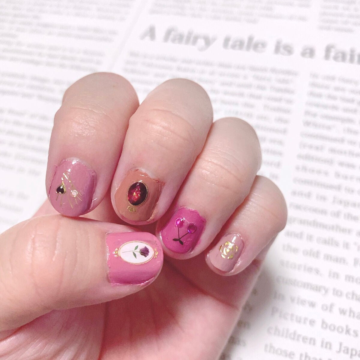 ネイルシール/セリア/ネイルシールを使ったクチコミ(2枚目)