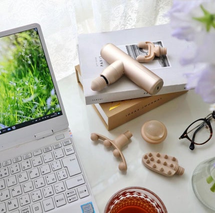 ルルド モノルルド リリースガン プラスアームのクチコミ「かゆい所に手が届く! ルルドガン プラスアーム🤛
PC作業でガチガチの身体…
トレーニング後.....」(1枚目)