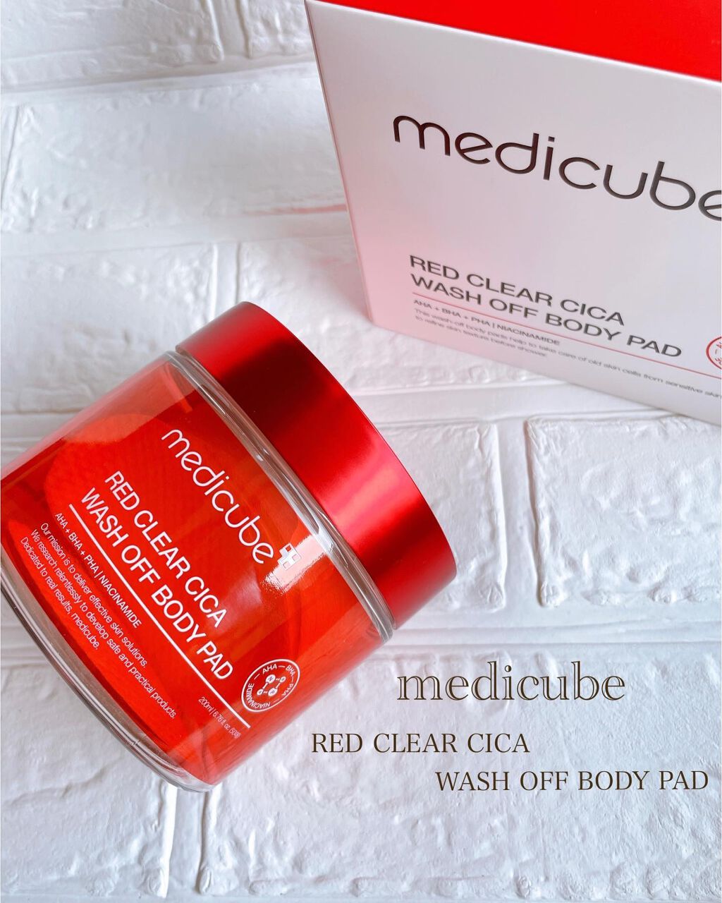 レッドシカ洗い流すボディパッド/MEDICUBE/ボディシートを使ったクチコミ（1枚目）
