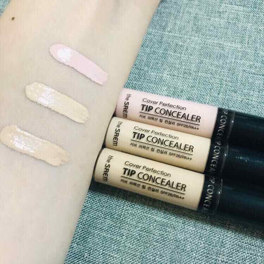 カバーパーフェクション チップコンシーラー/the SAEM/リキッドコンシーラーを使ったクチコミ(2枚目)