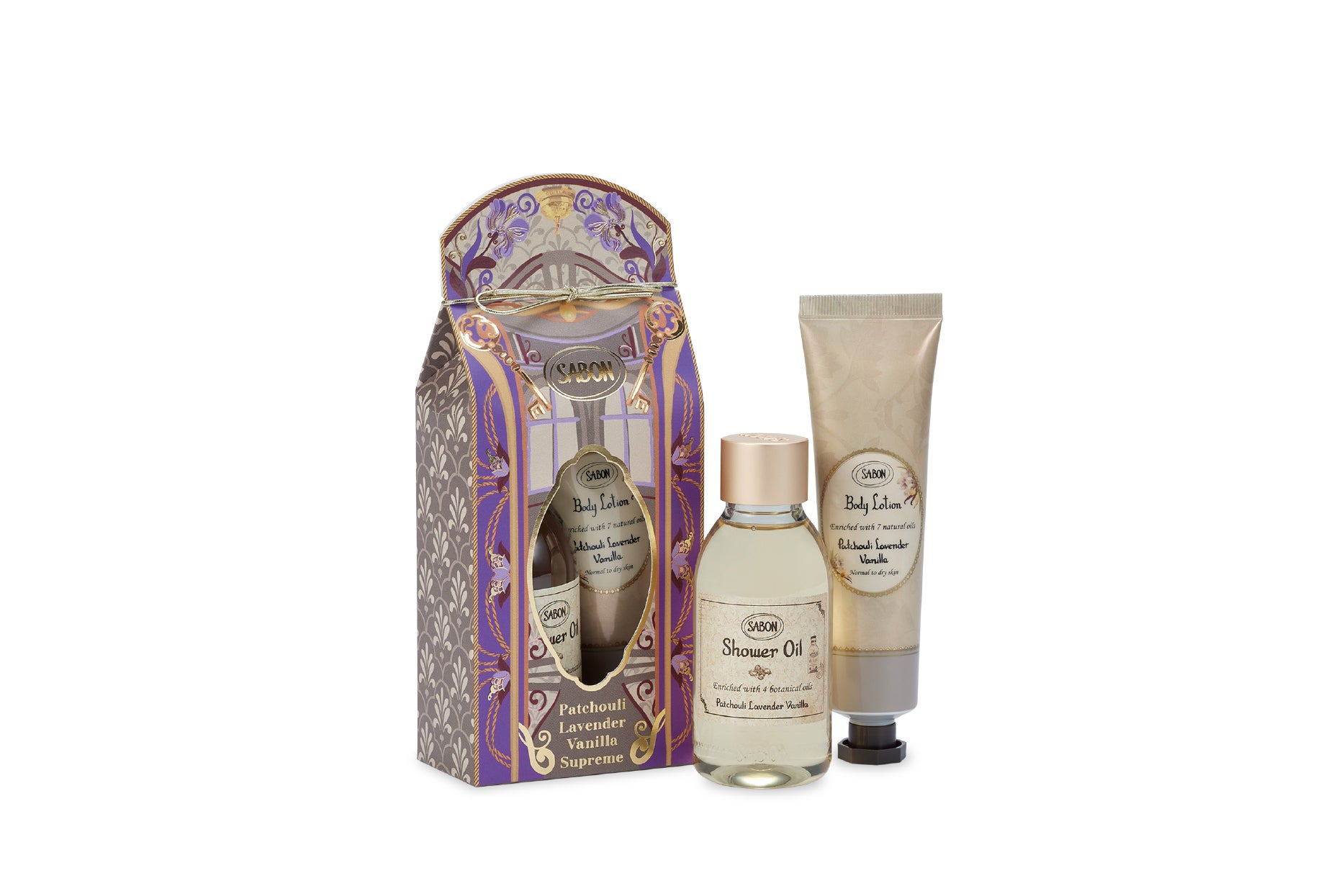 SABON モイスチャーギフト パチュリ・ラベンダー・バニラ