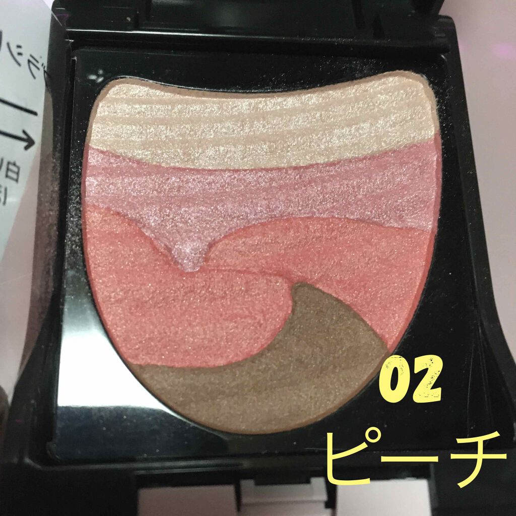 ブラシひと塗りチーク/AUBE/パウダーチークを使ったクチコミ(3枚目)