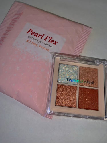 TWINKLE POP Pearl Flex Glitter Eye Palette ヘイ、ブラウン/CLIO/アイシャドウパレットを使ったクチコミ（2枚目）