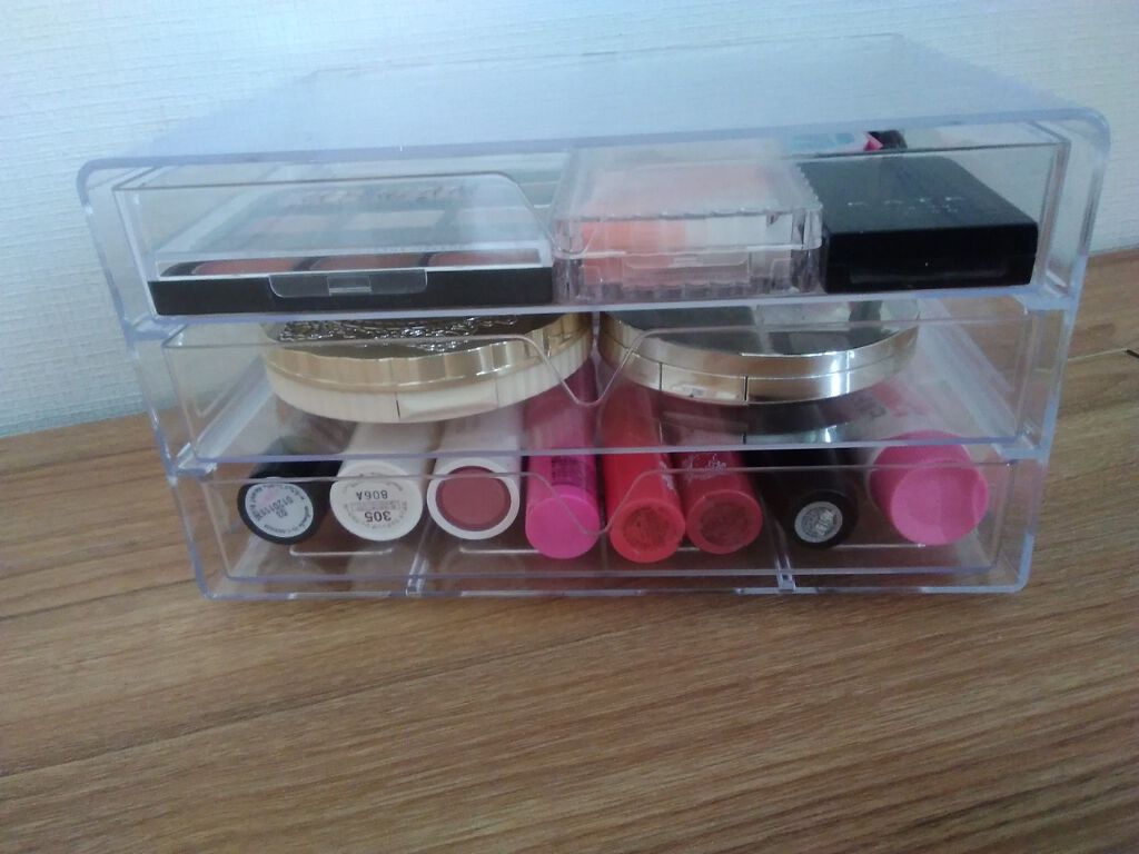 3段式クリアーケース/DAISO/その他化粧小物を使ったクチコミ（1枚目）