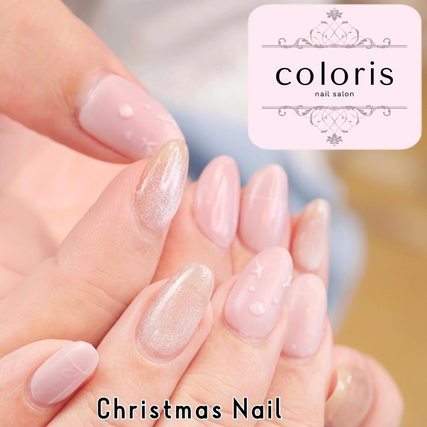 #ネイル,#トナカイネイル,#クリスマスネイル,#くすみカラーネイル,#ピンクネイル,#シェルネイル,#冬ネイル,#上品ネイル,#綺麗めネイル,#動物ネイル,#マグネットネイル,#マットネイル,#立体ネイル,#3dネイルのネイルデザイン