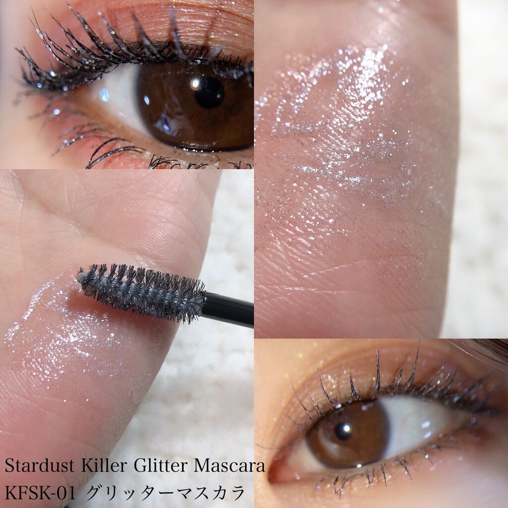 KIREI FACTORY スターダストキラー スティックシャドウのクチコミ「KIREI FACTORYの煌めく涙マスカラ＆スティックアイシャドウが可愛い🥺💓💄💋✨


#.....」（2枚目）