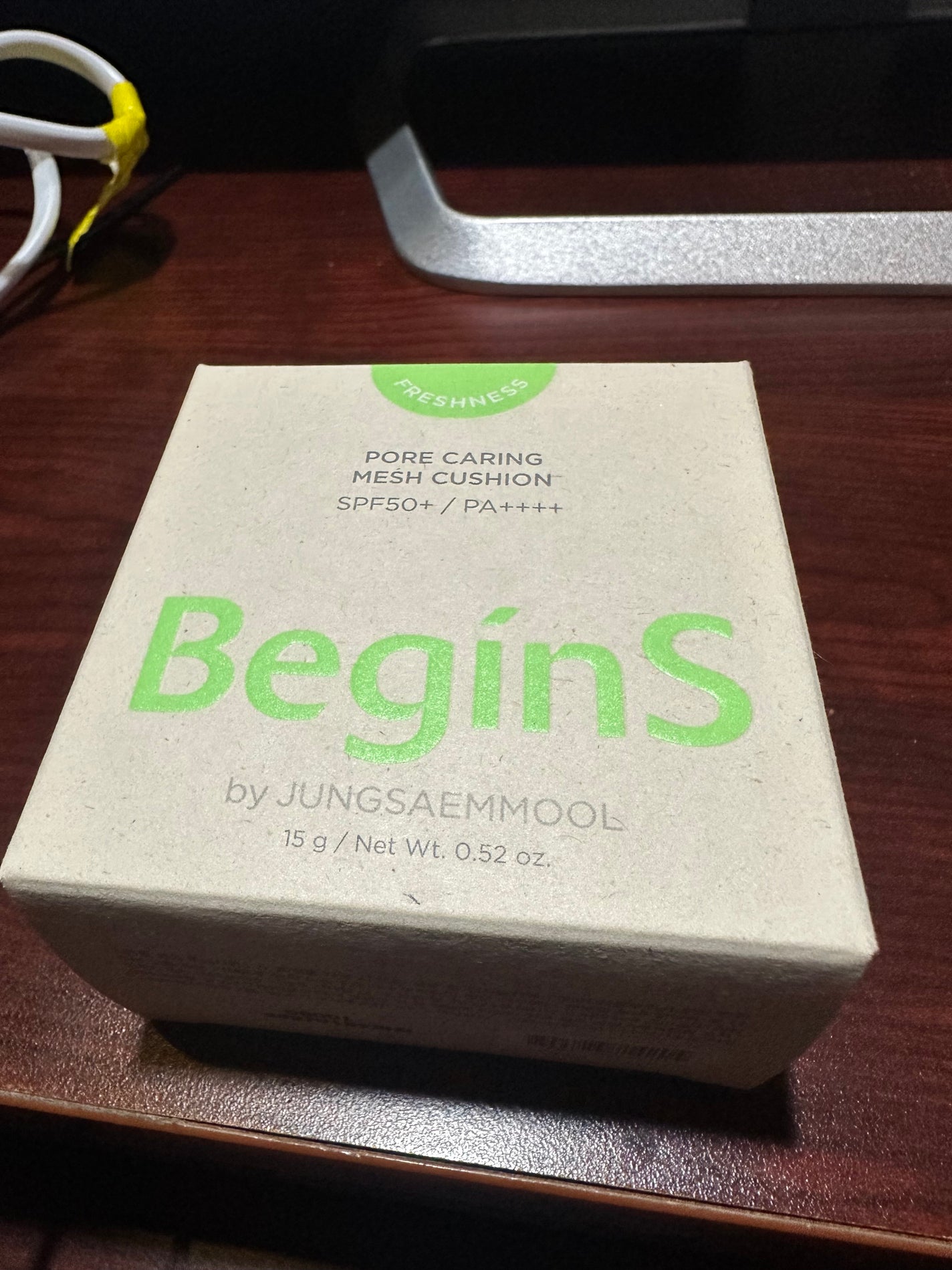 Pore Caring Mesh Cushion/BeginS by JUNGSAEMMOOL/クッションファンデーションを使ったクチコミ(2枚目)