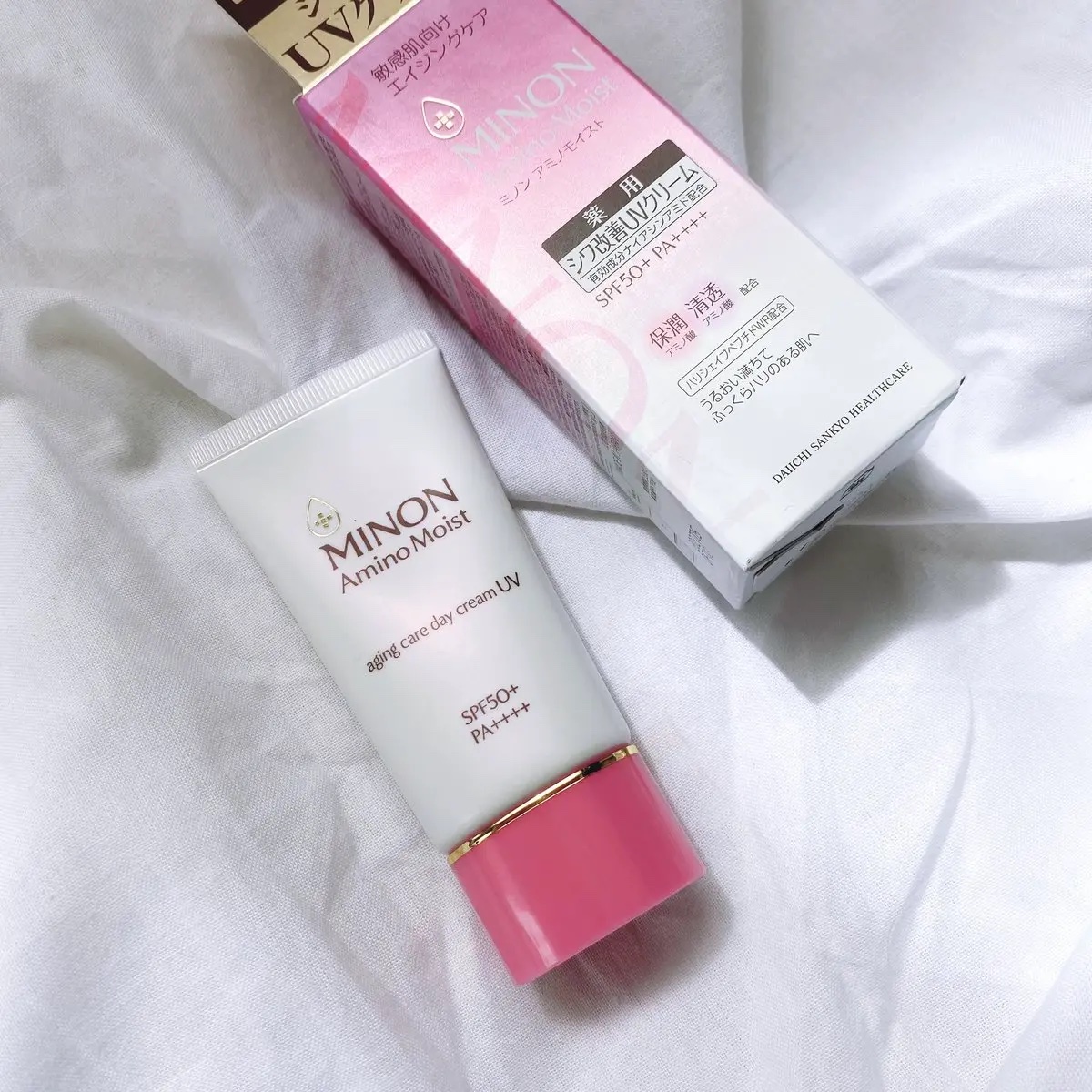 ミノン アミノモイスト エイジングケア デイクリームUV/ミノン/日焼け止めクリームを使ったクチコミ（1枚目）