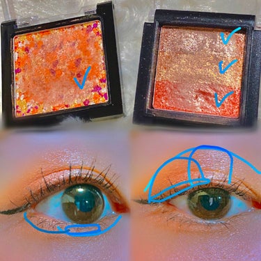 UR GLAM　MARBLE EYESHADOW 05/U R GLAM/パウダーアイシャドウを使ったクチコミ（3枚目）