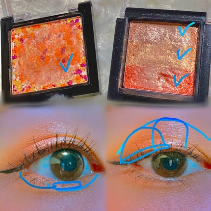 UR GLAM MARBLE EYESHADOW 05/U R GLAM/単色アイシャドウを使ったクチコミ(3枚目)