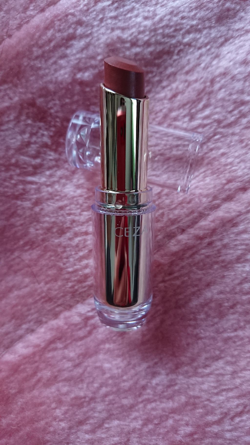 ラスティンググロスリップ/CEZANNE/口紅を使ったクチコミ(2枚目)