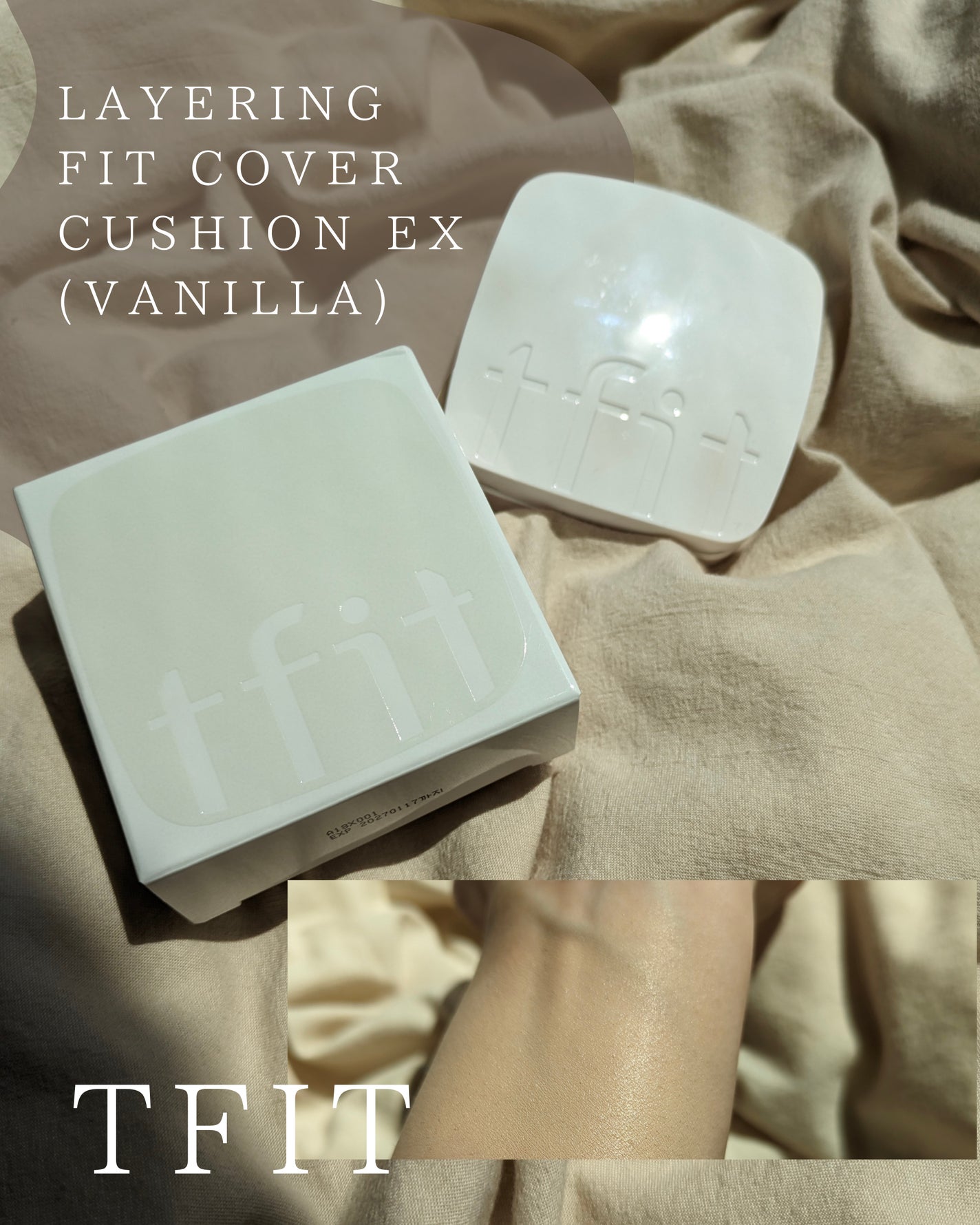 レイヤリングフィットカバークッションEX/TFIT/クッションファンデーションを使ったクチコミ(1枚目)