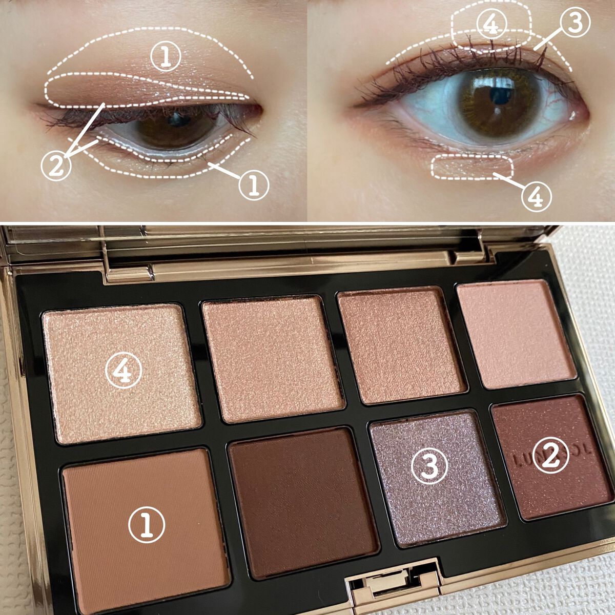 アイカラーレーション スペシャルエディション/LUNASOL/アイシャドウパレットを使ったクチコミ(4枚目)