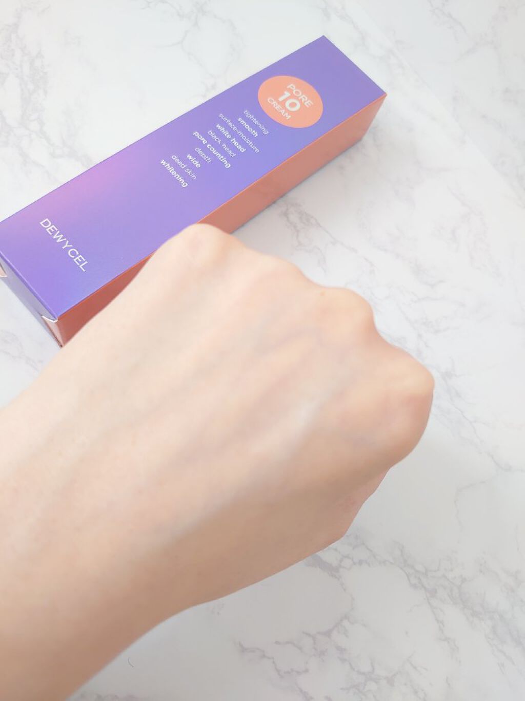 ポアーテンクリーム/DEWYCEL/化粧下地を使ったクチコミ（3枚目）