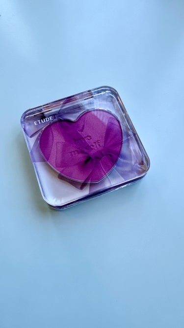 ETUDE ハートポップブラッシャーのクチコミ「#ETUDE ハートポップブラッシャー
オーロラシャンデリア

みんな大好き紫じゃん。
粉もサ.....」（1枚目）
