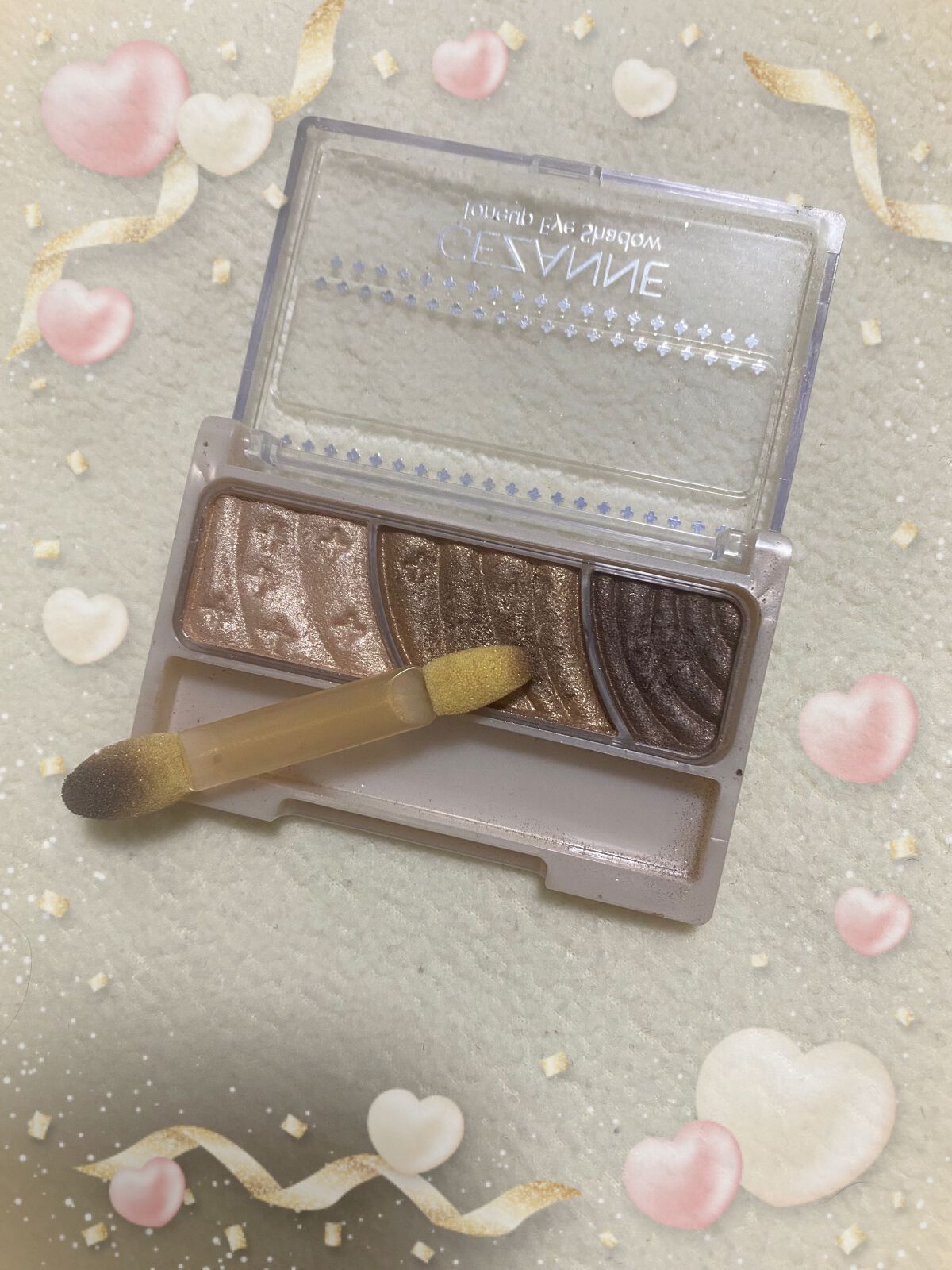 トーンアップアイシャドウ/CEZANNE/アイシャドウパレットを使ったクチコミ（1枚目）