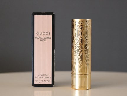 グッチ ルージュ ア レーヴル サタン/GUCCI beauty/口紅を使ったクチコミ(2枚目)