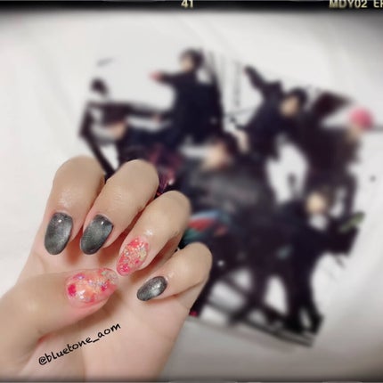 ジェルネイル(ライト対応)/セリア/ジェルネイルを使ったクチコミ(2枚目)