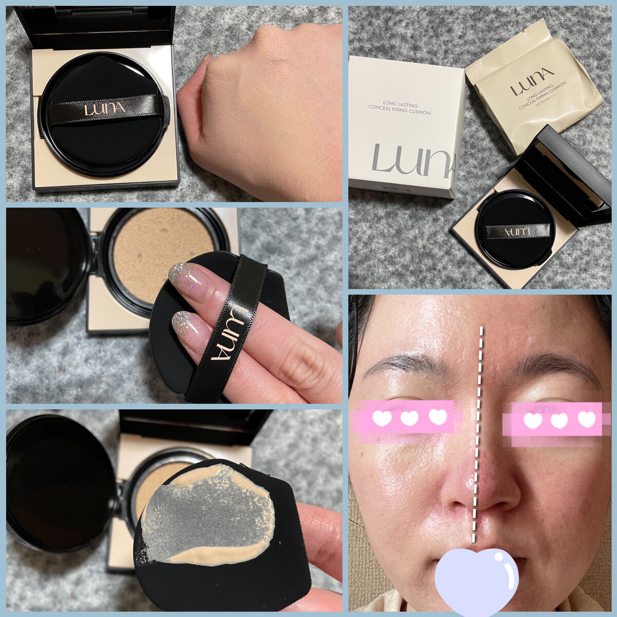  ロングラスティングコンシールフィクシングクッション /LUNA/クッションファンデーションを使ったクチコミ（2枚目）