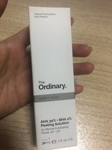 AHA 30% + BHA 2% Peeling Solution/The Ordinary/ピーリングを使ったクチコミ（2枚目）