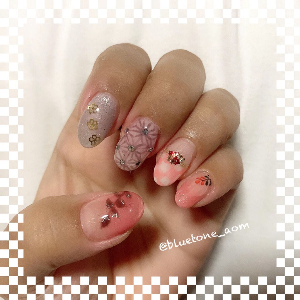 ジェルネイル(ライト対応)/セリア/ジェルネイルを使ったクチコミ(2枚目)