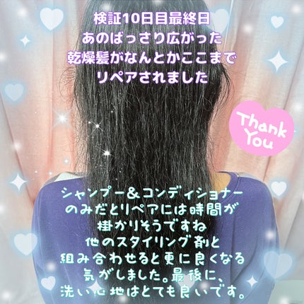 オイルインシャンプー/オイルインコンディショナー (グロス&リペア)/ディアボーテ/市販シャンプーを使ったクチコミ(9枚目)