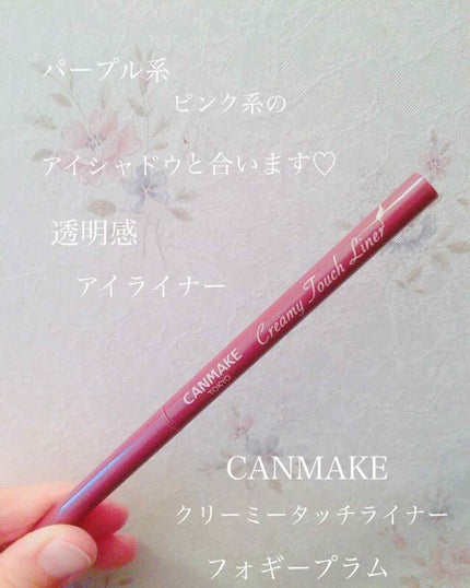 クリーミータッチライナー/キャンメイク/ジェルアイライナーを使ったクチコミ(1枚目)