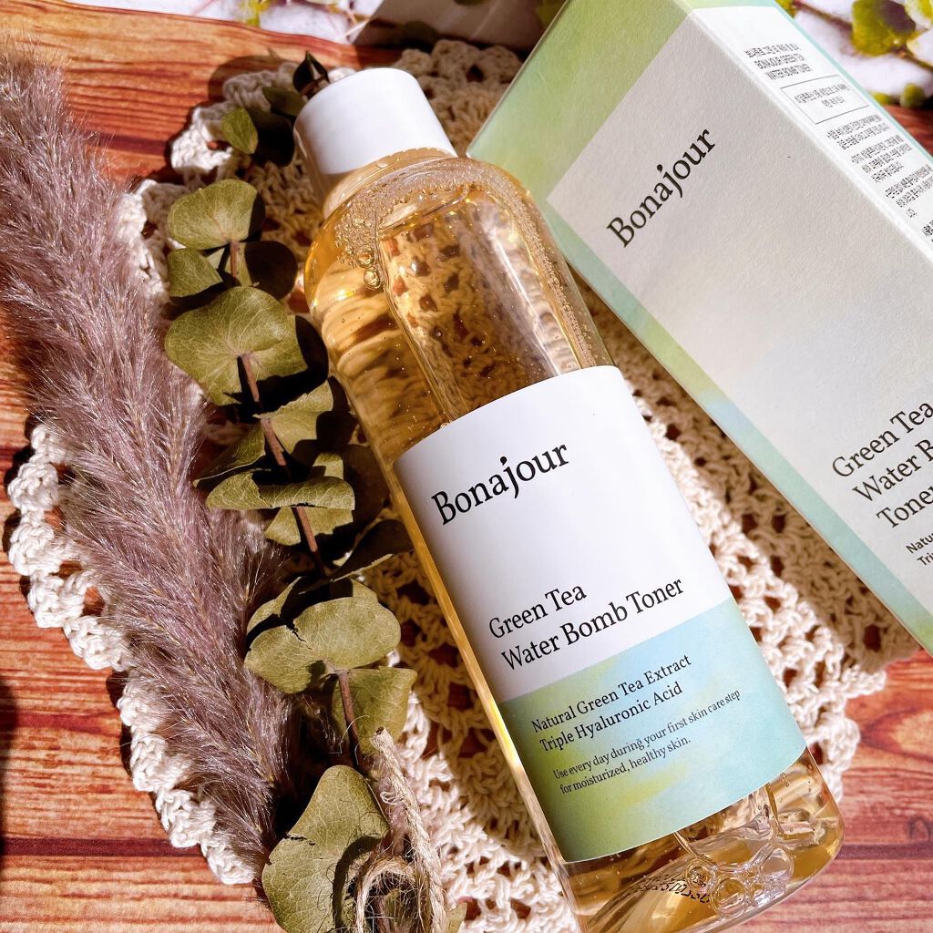 グリーンティーウォーターボム/Bonajour/フェイスクリームを使ったクチコミ（2枚目）