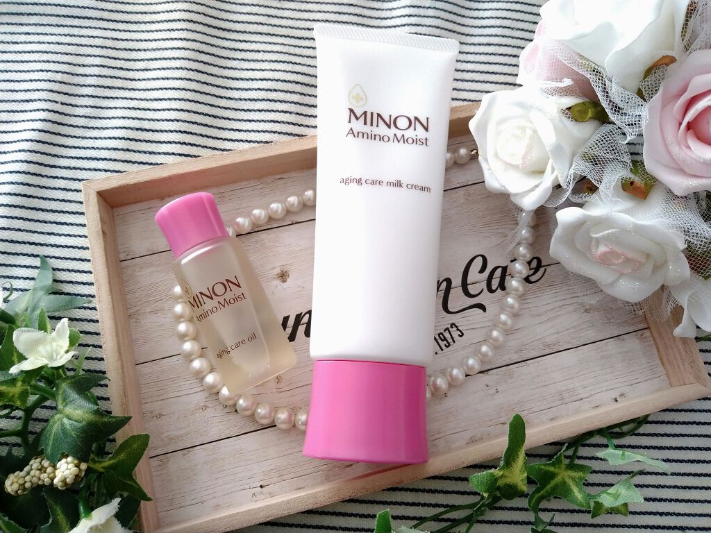 アミノモイスト エイジングケア ミルククリーム/ミノン/フェイスクリームを使ったクチコミ(2枚目)