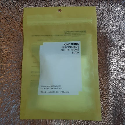 ナイアシンアミドグルタチオンマスク/ONE THING/シートマスク・パックを使ったクチコミ(1枚目)