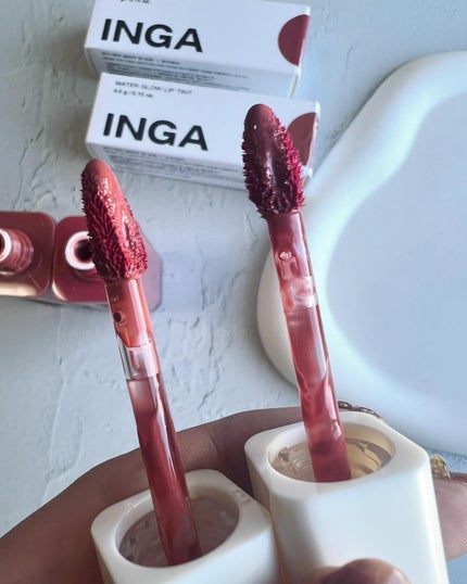 ウォーターグローリップティント/INGA/リップティントを使ったクチコミ(5枚目)