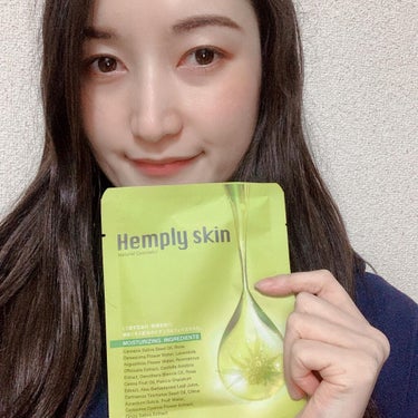 Hemply skin(ヘンプリースキン) 
フェイスマスク CICA ダメージケア
1枚入×2セット　1,980円(税込)
⠀
⠀
CBD（カンナビジオール）配合の
プレミアムマスク。
植物のチカラで