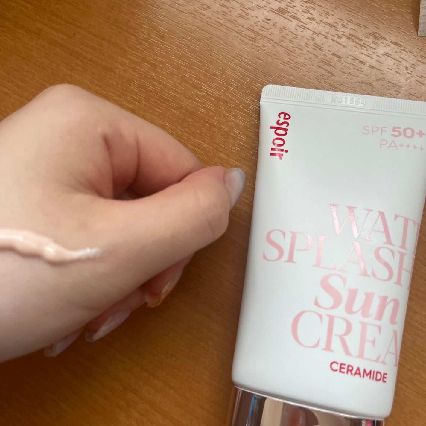 ウォータースプラッシュサンクリーム セラミド/espoir/日焼け止めクリームを使ったクチコミ(2枚目)