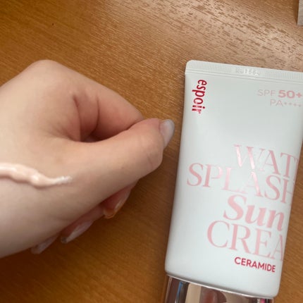 ウォータースプラッシュサンクリーム セラミド/espoir/日焼け止めクリームを使ったクチコミ(2枚目)