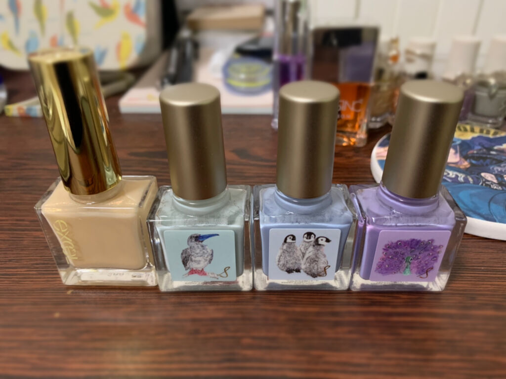 エクセル ネイルポリッシュ N NL27 ミルクアラモード/excel/マニキュアを使ったクチコミ（2枚目）