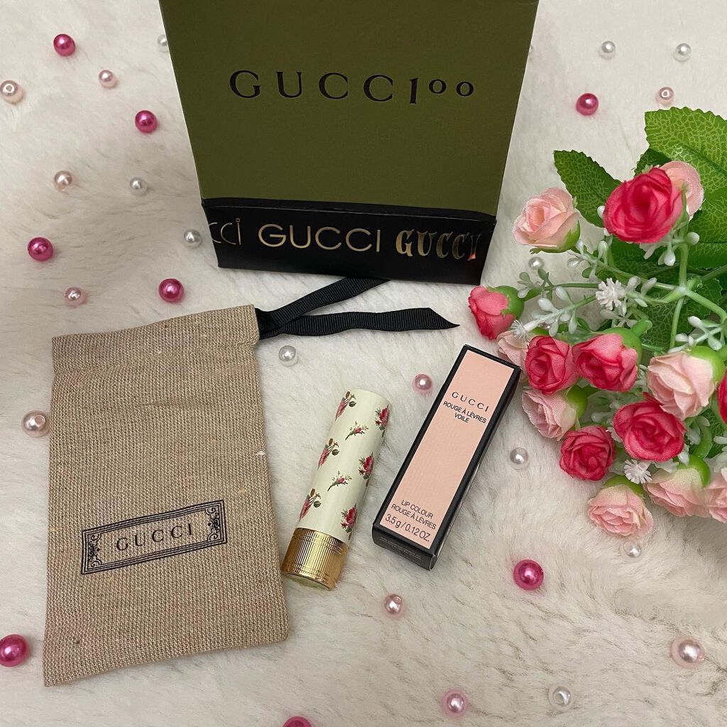 グッチ ルージュ ア レーヴル ヴォワル/GUCCI beauty/口紅を使ったクチコミ（2枚目）