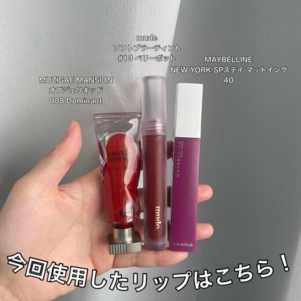 SPステイ マットインク/MAYBELLINE NEW YORK/口紅を使ったクチコミ(3枚目)