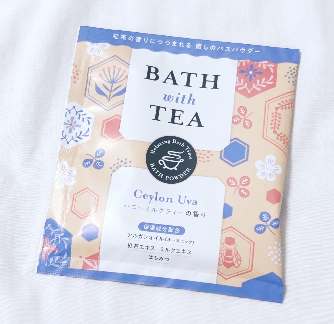 BATH with TEA ハニーミルクティーの香り/北陸化成/無機塩系入浴剤を使ったクチコミ（1枚目）