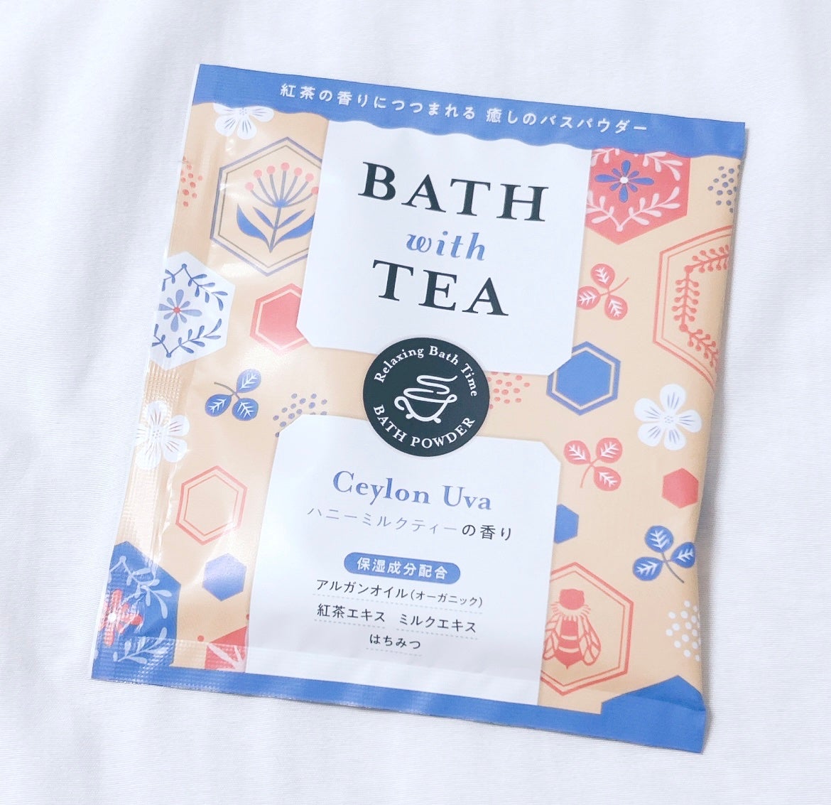 BATH with TEA ハニーミルクティーの香り/北陸化成/無機塩系入浴剤を使ったクチコミ(1枚目)