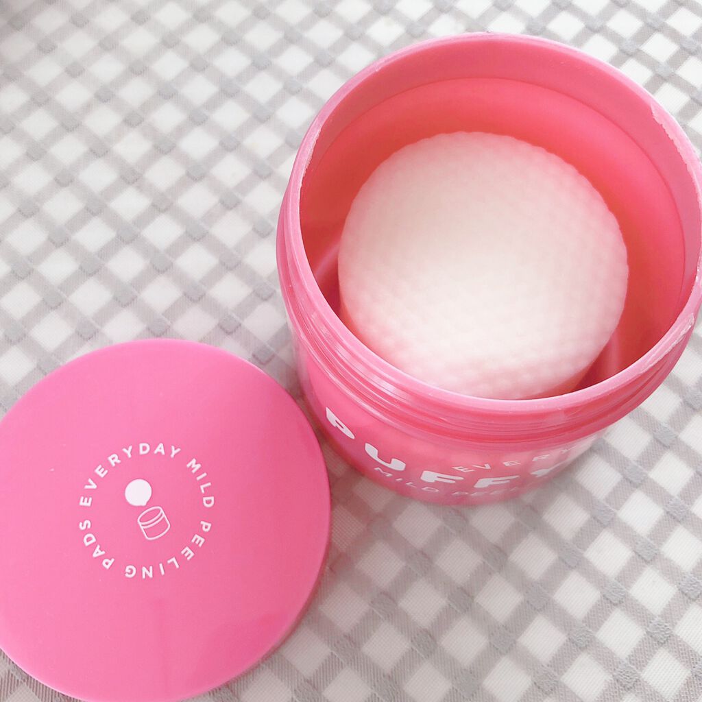 マイルドピーリングパッド M/PUFFY POD/トナーパッドを使ったクチコミ（2枚目）