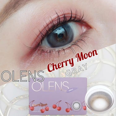 Cherry moon 1Month グレー/OLENS/カラーコンタクトレンズを使ったクチコミ（1枚目）