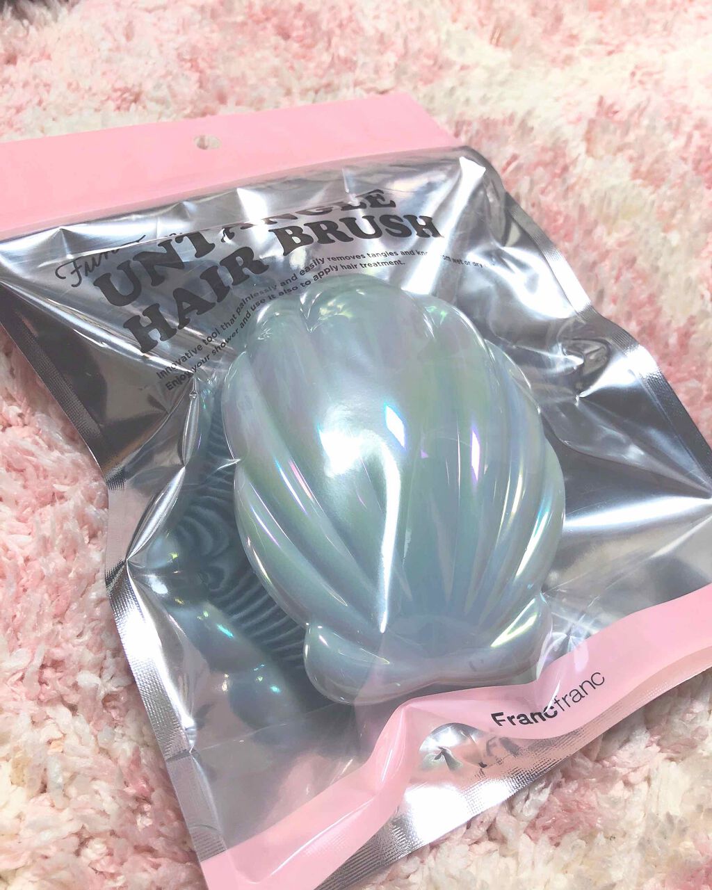 ファンファン アンタングルヘアブラシ/フランフラン/ヘアブラシを使ったクチコミ（1枚目）