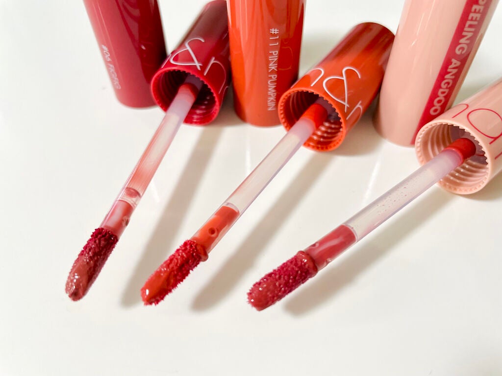 ジューシーラスティングティント/rom&nd/リップティントを使ったクチコミ(3枚目)