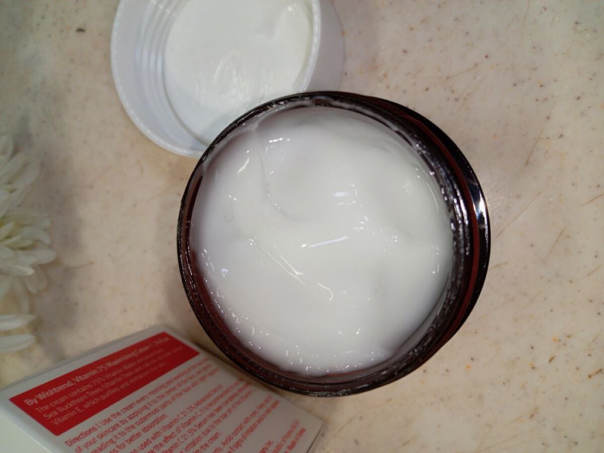 ビタミン75マキシマイジングクリーム/By Wishtrend/フェイスクリームを使ったクチコミ(2枚目)