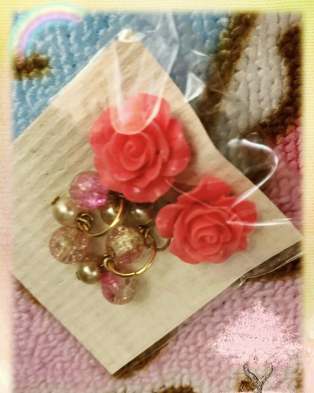 ハンドメイド ピアス DAISO